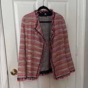 Women's Multicolor Striped Jacket W by worth size small